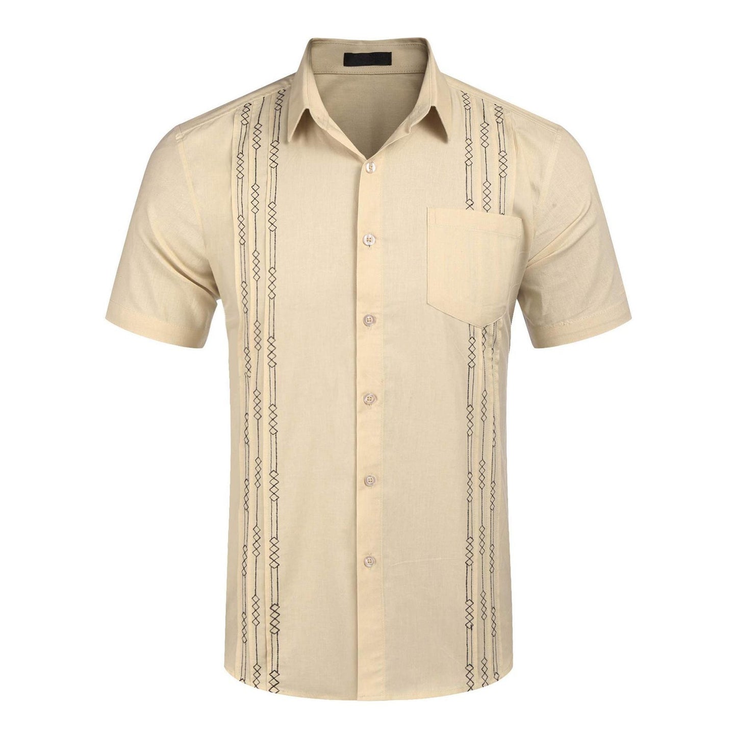 Cuba Beach Top Pocket Guayabella Shirt